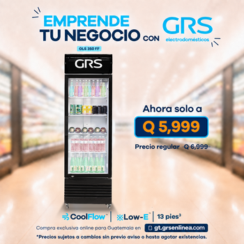 Vitrina Refrigerada Vertical 13 pies³ | Modelo GLS 350FF