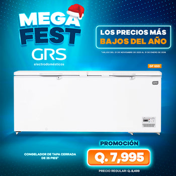 Congelador Tapa Cerrada 25 pies³ | Modelo GF 650