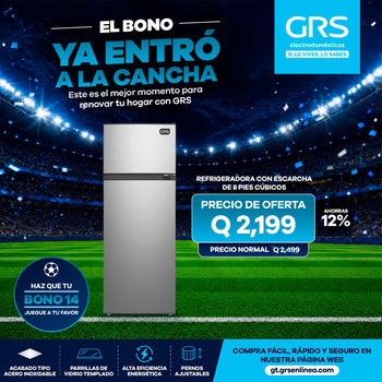 Refrigeradora GRS 8 pies³ con escarcha – GRD8TAI