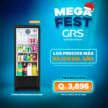 Vitrina Refrigerada 8 pies³ | Modelo GSF240BK