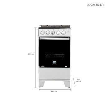 Estufa a Gas Gama Media 20″ – 20GM4S