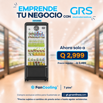 Vitrina Refrigerada 7 pies³ | Modelo GSF200BK