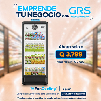 Vitrina Refrigerada 8 pies³ | Modelo GSF240BK