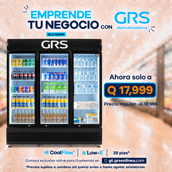 Cámara Refrigerada Vertical 3 Puertas 39 pies³ | Modelo GLS 1100FF