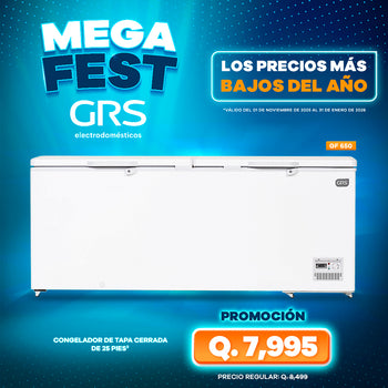 Congelador Tapa Cerrada 25 pies³ | Modelo GF 650