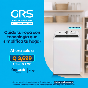 Lavadora Automática 24 kg – LAV24-CSA-TVW
