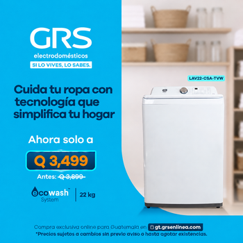 Lavadora Automática 22 kg – LAV22-CSA-TVW